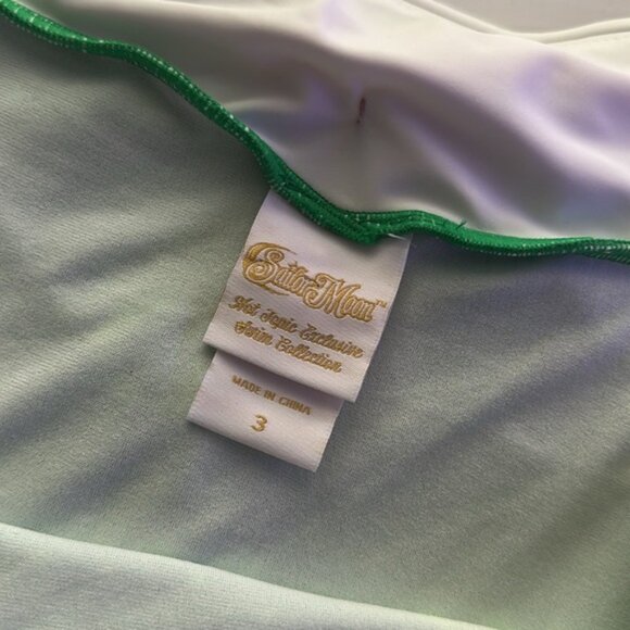 NWT Hot Topic Green Sailor Moon Jupiter Cosplay Skirted Swim Bottoms Size 3X - Picture 8 of 10